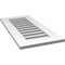 Ekena Millwork Vertical Surface Mount PVC Gable Vent: Functional, w/ 3-1/2"W x 1"P Standard Frame, 16"W x 34"H GVPVE16X3401SF - alternate 5